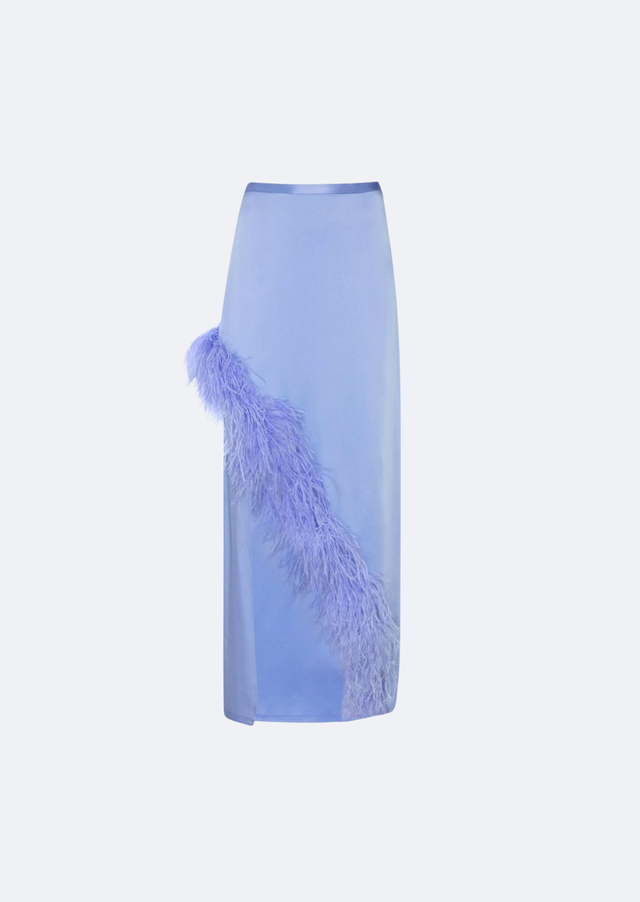 Feather Asymmetrical Skirt