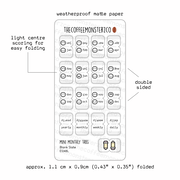 Mini Monthly Tabs - Emotis