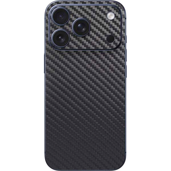 Black Carbon Fiber Specialty Texture Material iPhone 17 Pro Skin