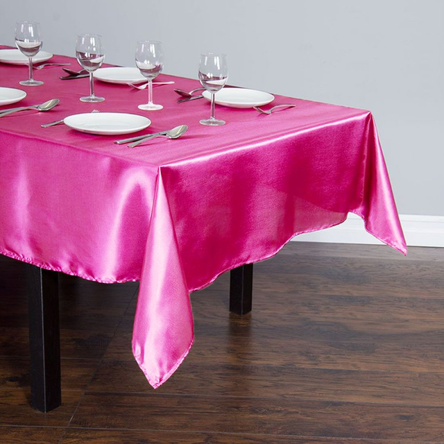 60 X 102 in. Rectangular Satin Tablecloth (17 Colors)