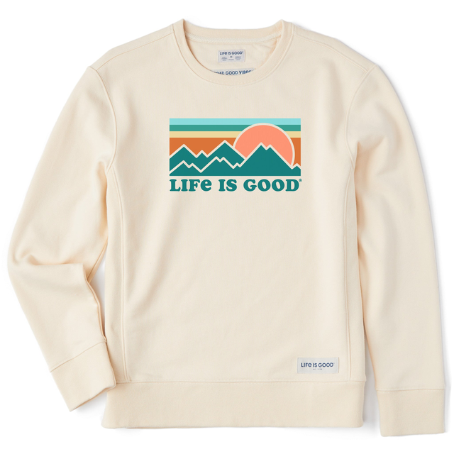 Women's Stripe Mountains & Sun Simply True Crew