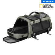 "The Transpurrter" Ultimate Calming Convertible Cat Carrier in Heather Grey