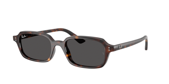 RAY-BAN RB4455 Zuri Bio-Based Havana - Unisex Sunglasses, Dark Grey Lens