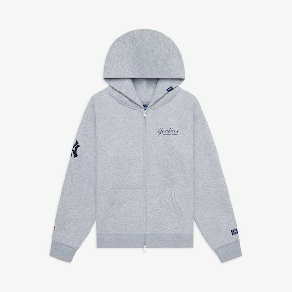 Men's New York Yankees New York or Nowhere x New Era Heather Gray Full-Zip Hoodie