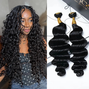 Loose Deep Wave Feather Crochet Boho Hair for Braiding