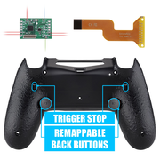 eXtremeRate Dawn 2.0 FlashShot Trigger Stop Remap Kit for PS4 Controller JDM 040/050/055 - Textured Black