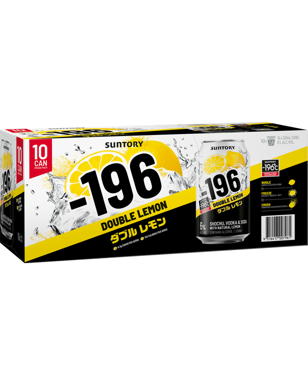 -196 Double Lemon 10 Pack Cans 330mL