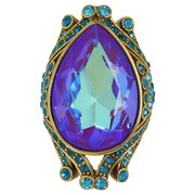HEIDI DAUS®"Make Some Waves" Crystal Statement Ring
