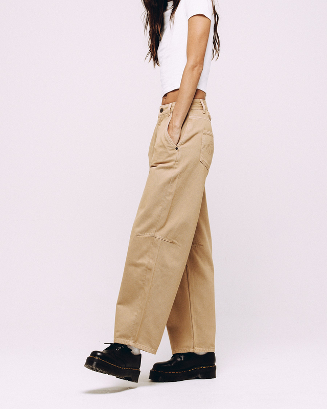 Grace Barrel Leg Jean - Washed Sand