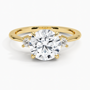 18K Yellow Gold Selene Three Stone Diamond Ring (1/10 ct. tw.)