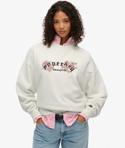 Night Garden Oversized Crew Sweatshirt