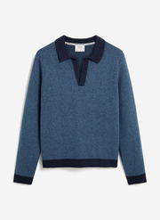 Picnic Polo | Two Toned Wool | Navy
