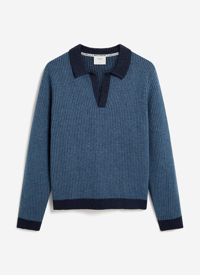Picnic Polo | Two Toned Wool | Navy