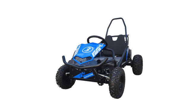 Trailmaster i3 Electric Kids Mini go kart, single seat, 500W DC, 3 speed setting, max 10 MPH, Reverse, Adjustable Seat