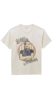 Wrangler Women's Cream Willie Nelson Graphic T-Shirt