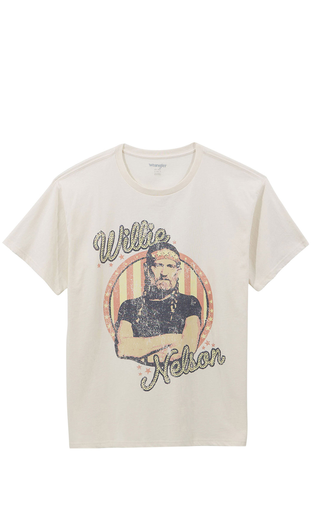 Wrangler Women's Cream Willie Nelson Graphic T-Shirt
