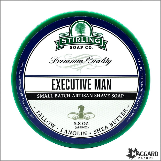Stirling Soap Co. Executive Man Shaving Soap, 5.8oz