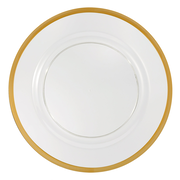 Alpine Acrylic Charger Plate - Gold trim