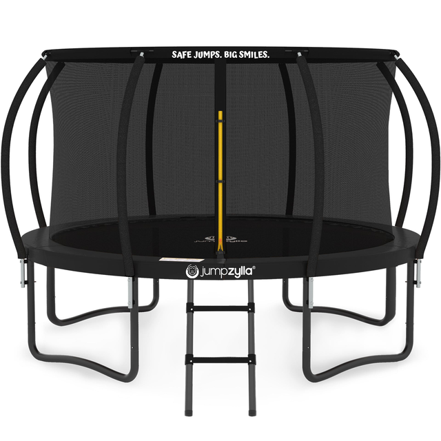 Jumpzylla 12FT Trampoline with Enclosure & Double Color Pad Cover