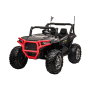Aimbest Electric Ride On 4WD 12v RC Black/Red Kids Outdoor Jeep Toy JC999
