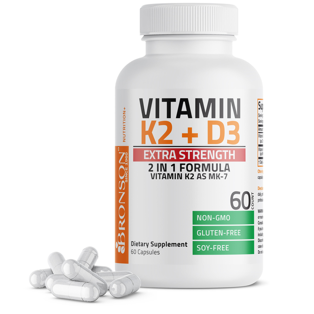 Vitamin K2 MK-7 Plus Vitamin D3 Extra Strength