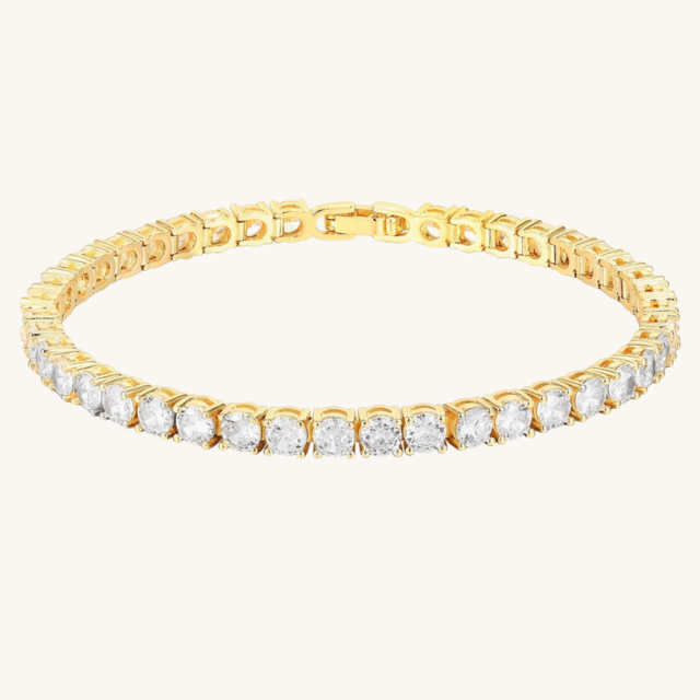 Gold 4mm Tennis Bracelet