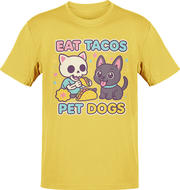 Eat Tacos Pet Dogs Kawaii Crossover Tee
