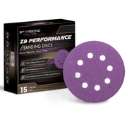 5" 8-Holes Z9 Performance Sanding Discs | 15-Pack | Grit Choices: 80, 120, 180, 240