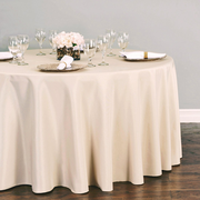 120 In. Round Polyester Tablecloth (20 Colors)