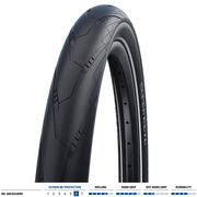 Schwalbe Super Moto Perf RaceGuard 28x2.00 Blk/Refl