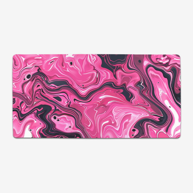 Liquid Dark Pink Extended Mousepad