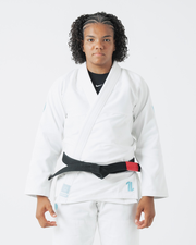 The ONE Womens Jiu Jitsu Gi - White/Sky Blue - FREE White Belt - 2023 Version