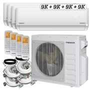 Pioneer Tri-Zone 36,000 BTU Ductless Mini Split Heat Pump (12k + 12k + 12k)