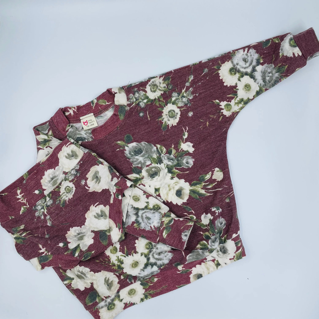 Distressed Burgundy Lounge Set