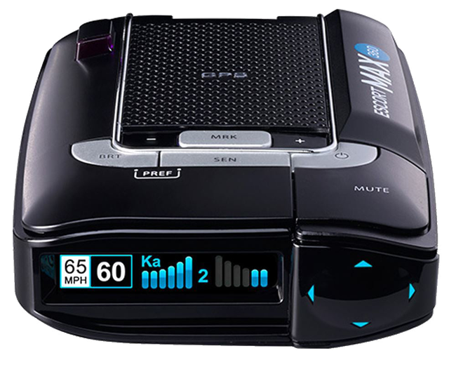 1953-2023 Corvette Escort MAX360 360-Degree Laser/Radar Detector - Black - CA