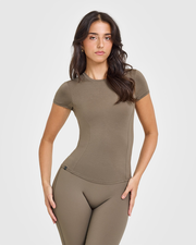 Mellow Soft Short Sleeve T-Shirt | Moss Brown