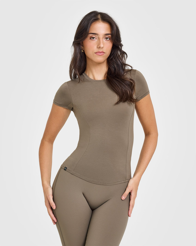 Mellow Soft Short Sleeve T-Shirt | Moss Brown