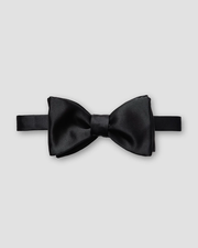 Black Silk Bow Tie – Self Tied