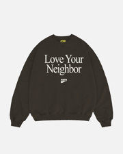 LOVE YOUR NEIGHBOR CREW IN DARK CHOCOLATE