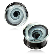 White Vortex Glass Plugs