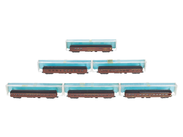Rivarossi N Scale Pennnsylvania Passenger Coach Cars (Set of 6) EX/Box