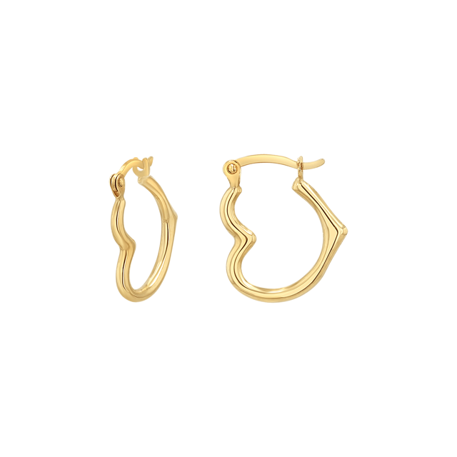 Heart Hoop Earrings