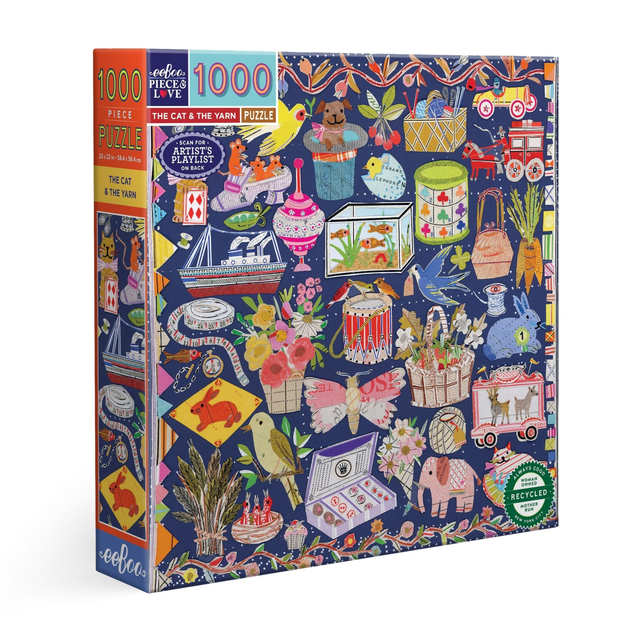 The Cat & The Yarn 1000 Piece Puzzle