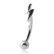 Lightning Stainless Eyebrow Barbell