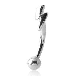 Lightning Stainless Eyebrow Barbell