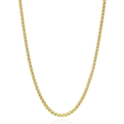 10K Yellow Gold 2.5mm Round Box Chain (Solid Links) 18"-26"