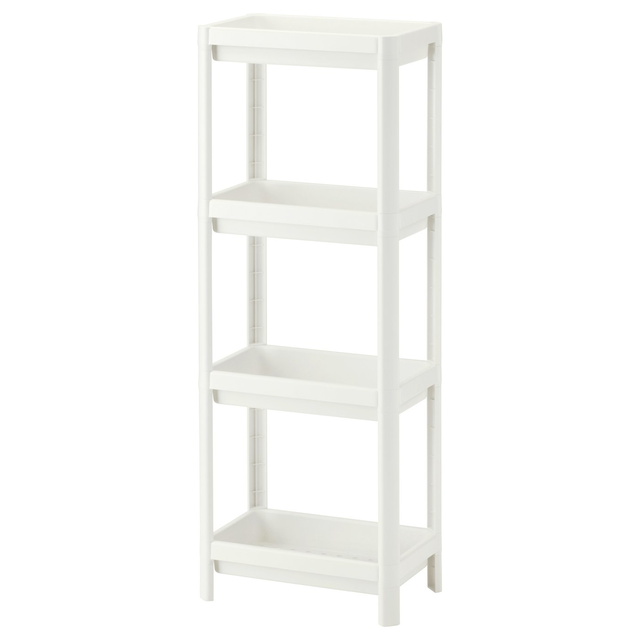 VESKEN Shelf unit - white 37x23x101 cm (14 1/2x9 1/8x39 5/8 ")