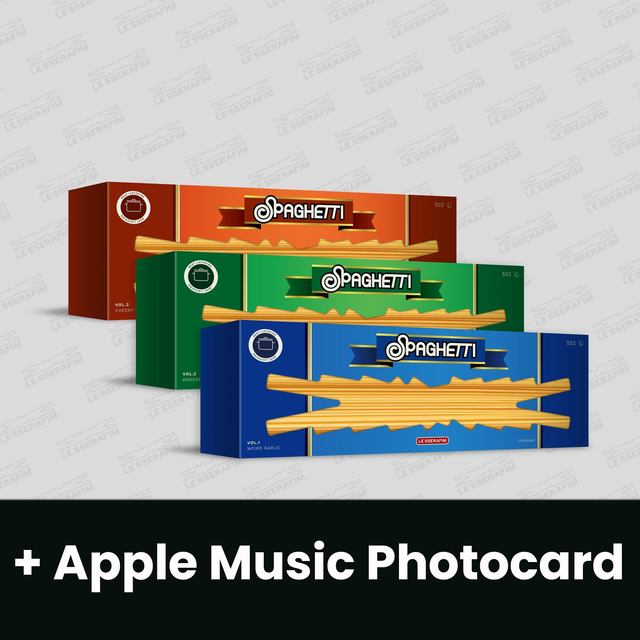 LE SSERAFIM - SPAGHETTI + Apple Music Photocard