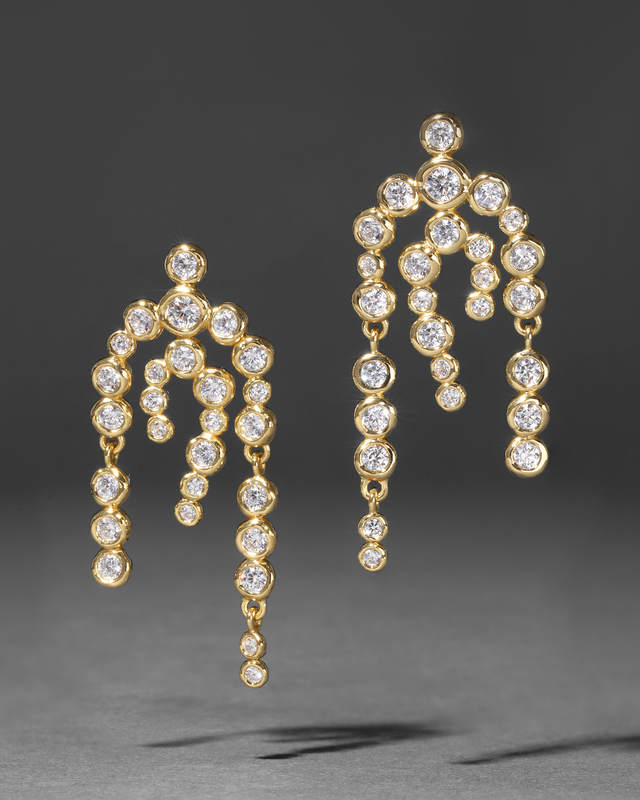 Asterales Gold Chandelier Earring