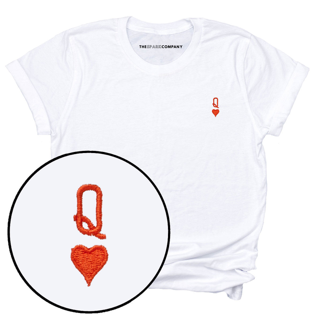 Queen Tiny Embroidery Detail T-Shirt